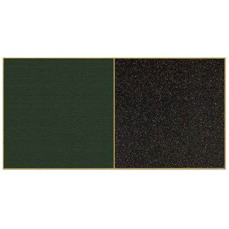 United Visual Products Sliding Door Indoor Enclosed Corkboard, 9 UV9012ACS-BRONZE-BLACK